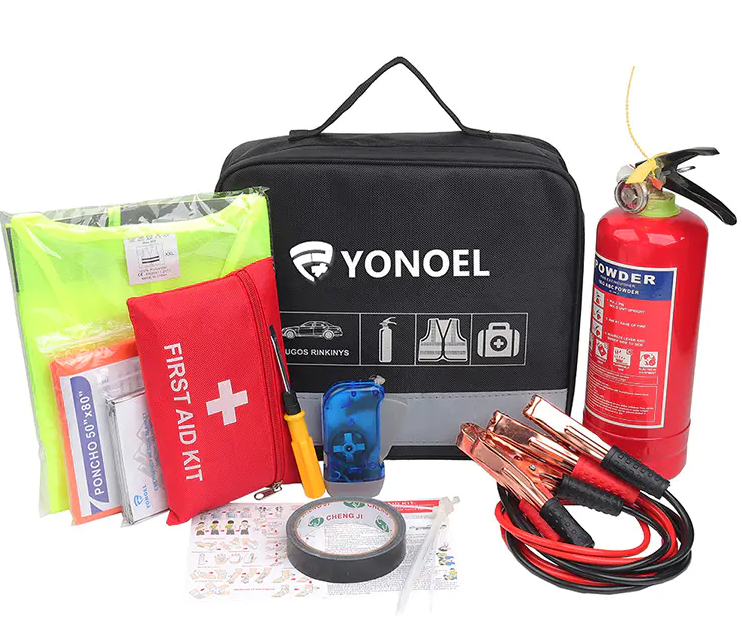 Roadside Car First Aid Kit Yonoel