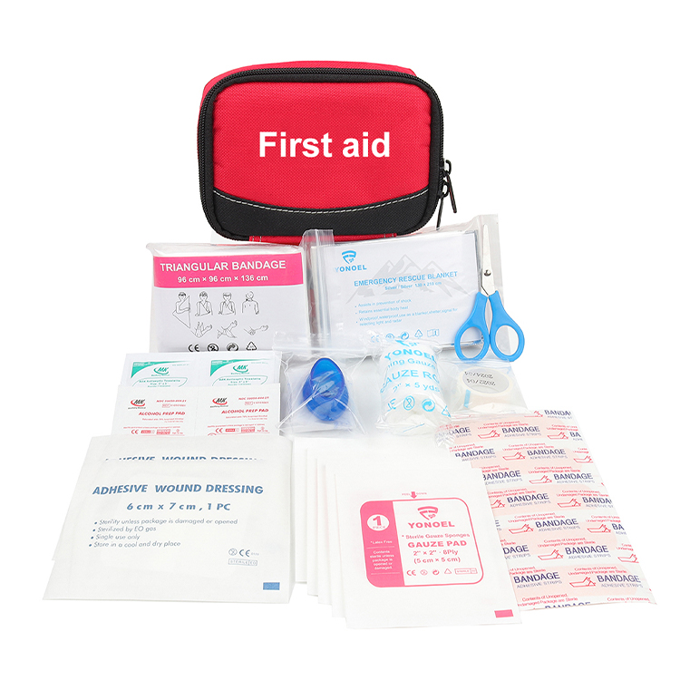 OEM Small First Aid Kit With Hooks Portable Bag Medical Accessories for School, Car, Office ,Girl's Wallet, Child's Gift