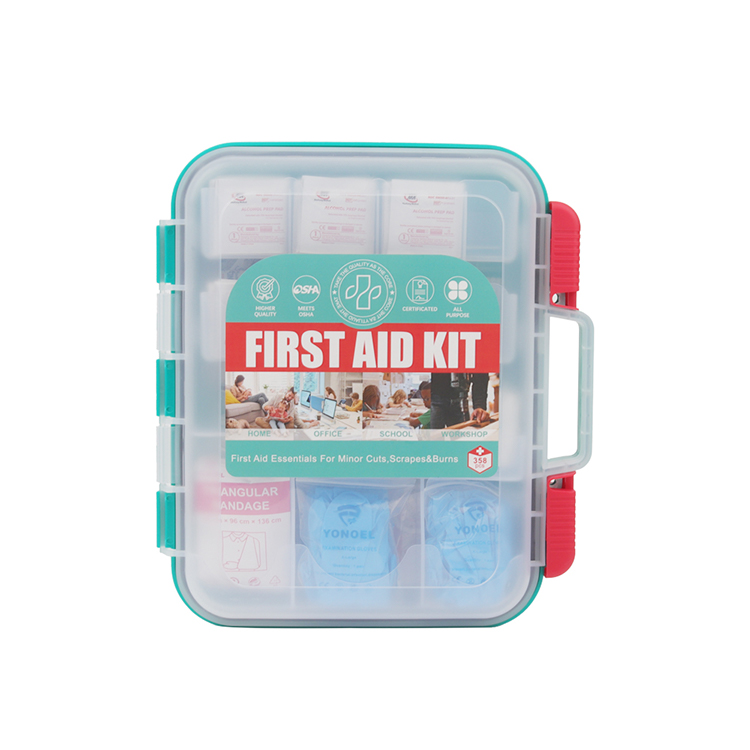 Supermarket First-Aid Kit Wall-Mounted Portable Hard Case First Aid Kit For Home Office Outdoor Kitchen