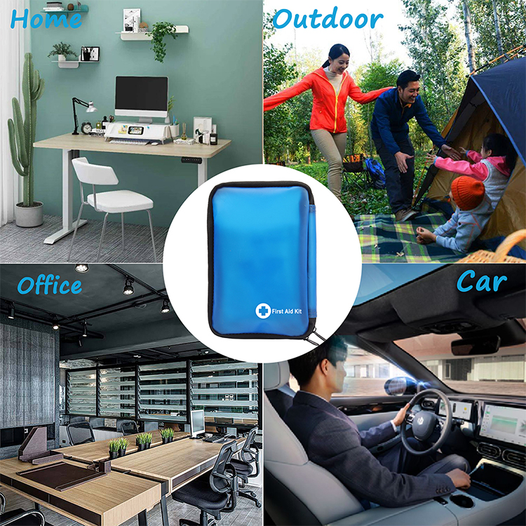 299 Piece All Purpose Emergency First Aid Kit for Home, Office, Car, Apartment, Camping, Compact Pouch Fits in Backpacks