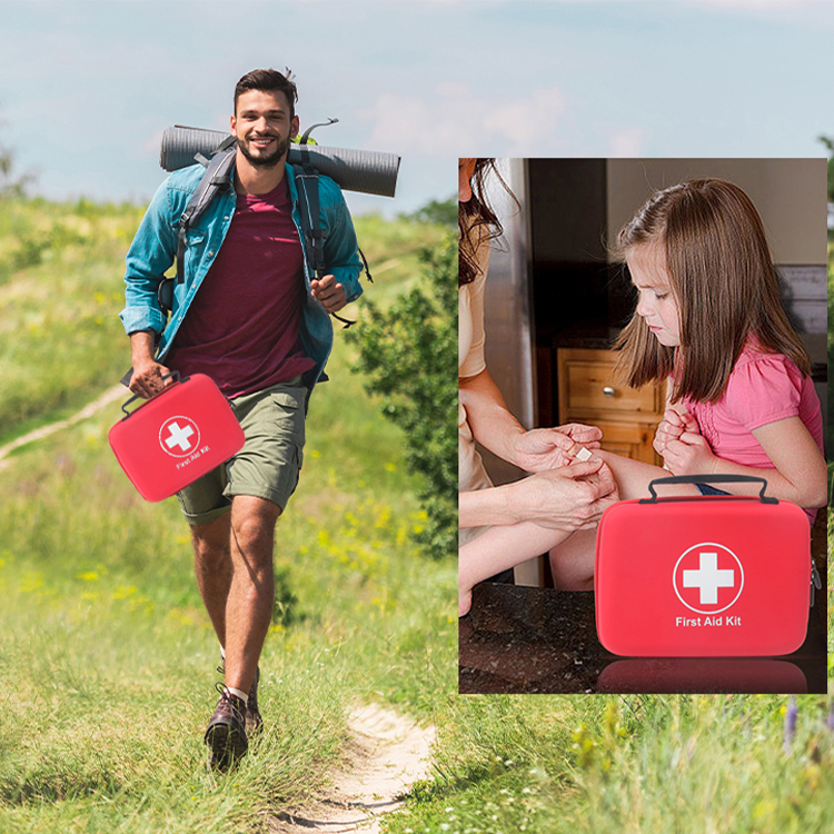Customized Big EVA First Aid Kit Medical First Aid Bag Emergency Medical Supplies for Hiking Camping or As a Gift