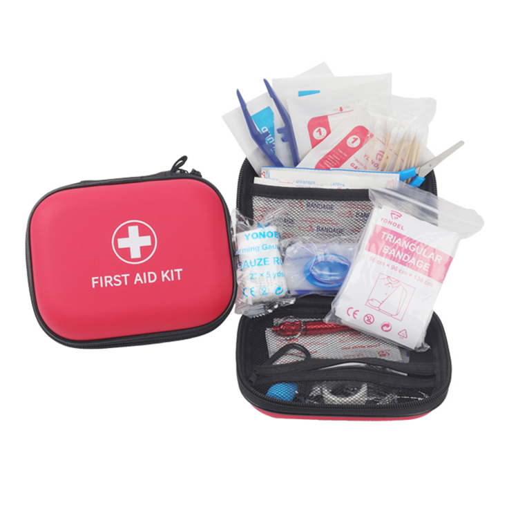 Small Durable Hard Shell Medical Kit Waterproof EVA First Aid Kit Supplies for Gift, Home, Sports, Car, Hiking