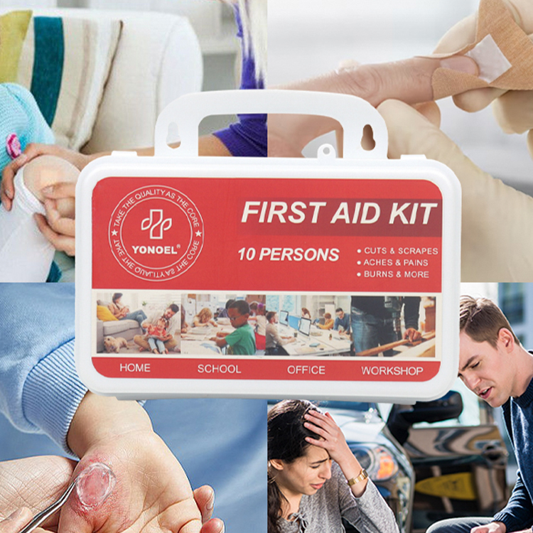10 Persons First Aid Box Wall-Mounted First Aid Kit Emergency Waterproof Medical Kit for Home Car Office