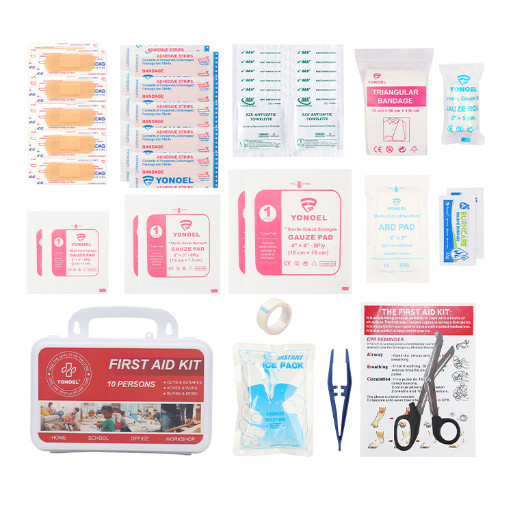 10 Persons First Aid Box Wall-Mounted First Aid Kit Emergency Waterproof Medical Kit for Home Car Office