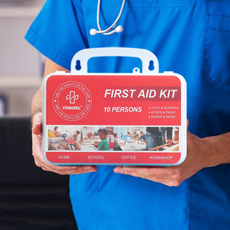 10 Persons First Aid Box Wall-Mounted First Aid Kit Emergency Waterproof Medical Kit for Home Car Office