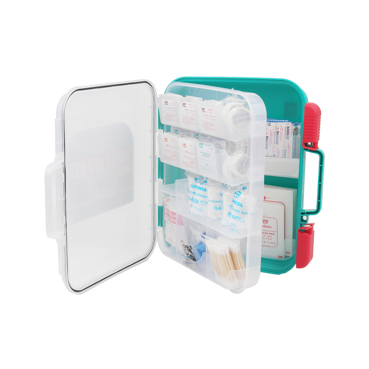 358 Pieces Waterproof First Aid Kit Wall Mounted All-Purpose Emergency Survival First Aid Kit for Outdoor Home School Office