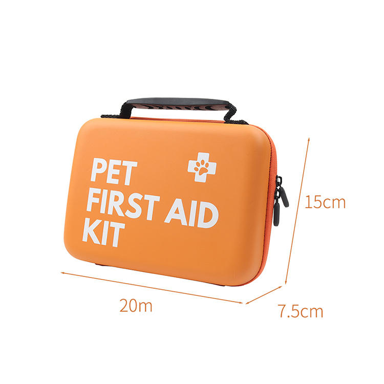 Cat & Dog First Aid Kit for Car - Pet Emergency Kit for Home Office Travel – Dog Camping Essentials with Digital Thermometer, Muzzle & Mini First Aid Pouch