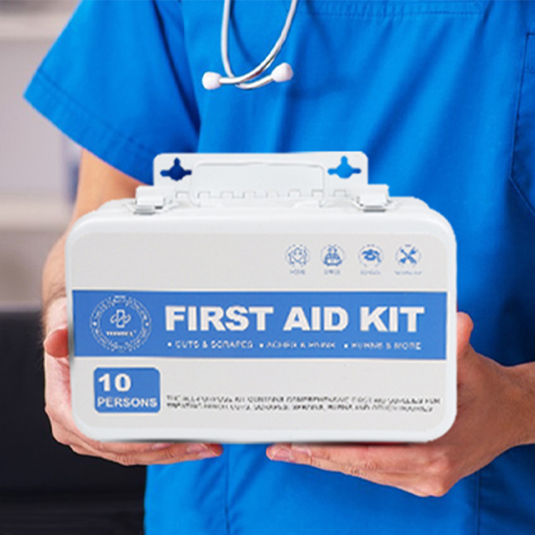 10/25/50 Person 175 Piece Metal Box First Aid Kit Basic Medical Accessories First Aid Kit First Aid Kit for Home Office Outdoor