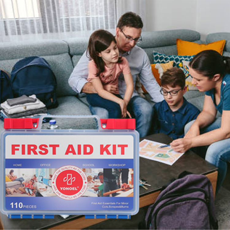 142 Pieces Professional First Aid Kit, HardCase First Aid Box, Contains Premium Medical Supplies for Travel, Home, Vehicle, Camping