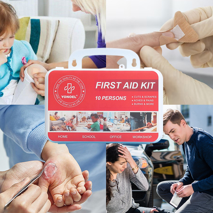 All-Purpose First Aid Kit, Home & Office Professional Medical Supplies, Ideal for Emergency, School, Business